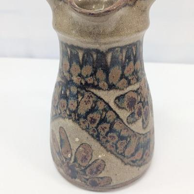 Hand Made Signed Pottery Pitcher