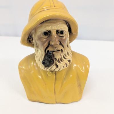 Vintage Ceramic Fisherman Bust