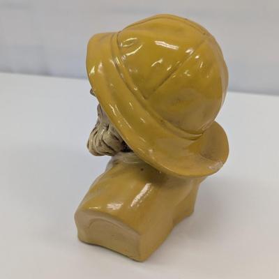 Vintage Ceramic Fisherman Bust