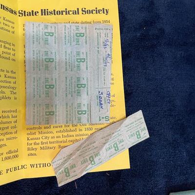 Gas ration coupons etc