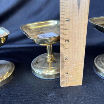 Lot 244 Brass soap dishes