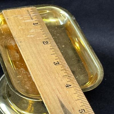 Lot 244 Brass soap dishes