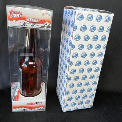 Lot 252 Coors Light NASCAR car in bottle