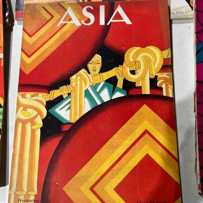 Antique Asia Magazine Lot c. 1926