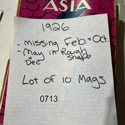 Antique Asia Magazine Lot c. 1926