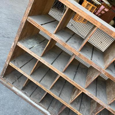 Lot 291 Antique Bolt bin