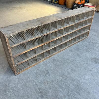 Lot 291 Antique Bolt bin