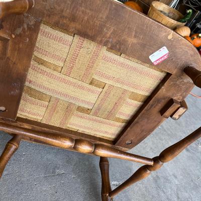 Lot 294 Vintage Maple Wing Back Chair