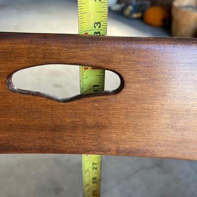 Lot 294 Vintage Maple Wing Back Chair