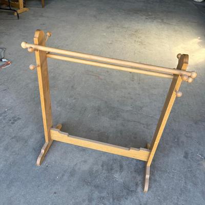 Lot 297 Oak Quilt Rack #2