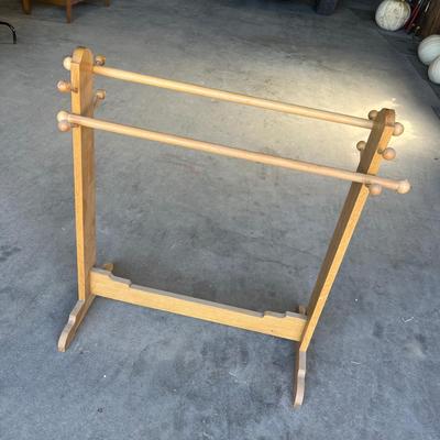 Lot 297 Oak Quilt Rack #2