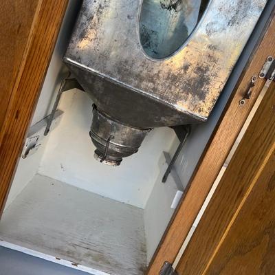 Lot 298 Oak Hoosier Kitchen Cabinet