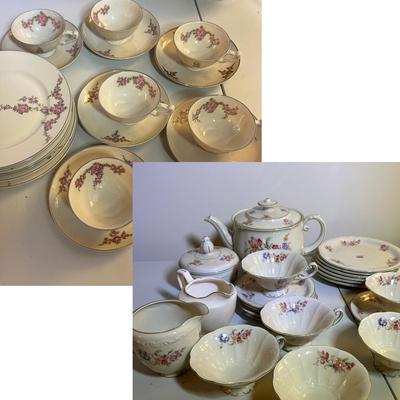 2 Vintage Porcelain Tea Sets