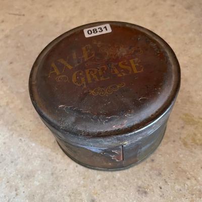 Axle grease tin