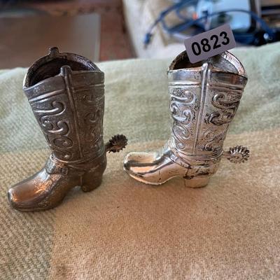 Cowboy boot toothpick holder