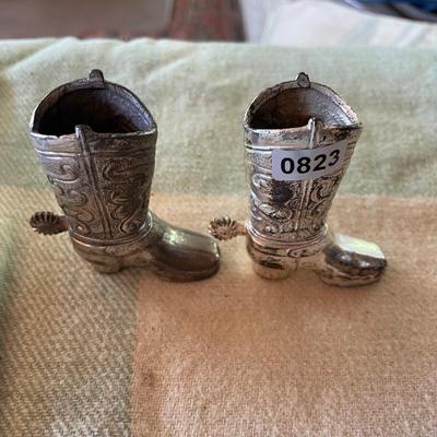 Cowboy boot toothpick holder