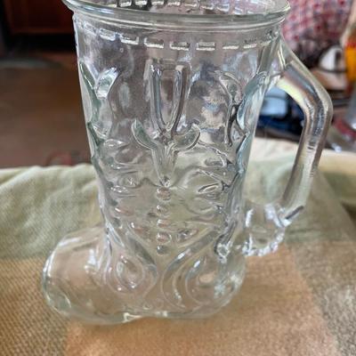 Glass western boot