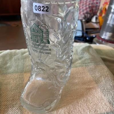 Glass western boot