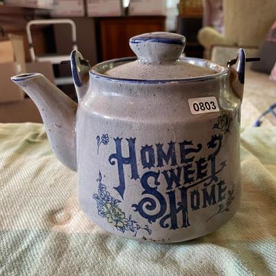 Home Sweet Home ceramic tea pot