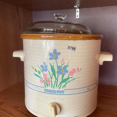 Floral crockpot