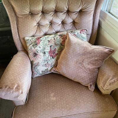 Pink reclining chair