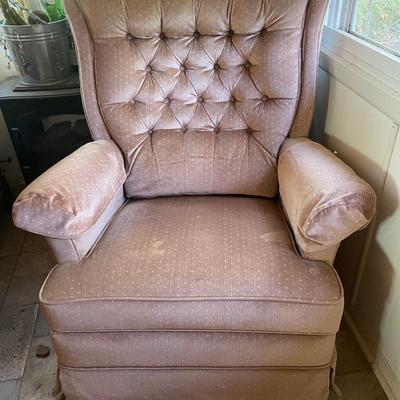 Pink reclining chair