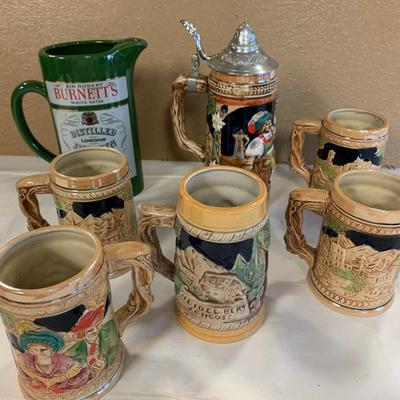 Vintage Beer Stein Lot