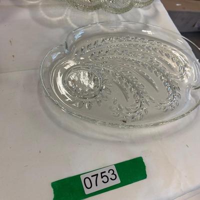 Glassware Lot Deviled Egg Plate Candlesticks More