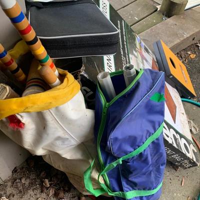 Backyard Games Lot Corn Hole Badminton Croquet +++