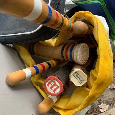 Backyard Games Lot Corn Hole Badminton Croquet +++