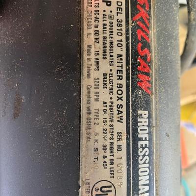 10” SkilSaw Chop Saw Radial Saw w/ Spare blade