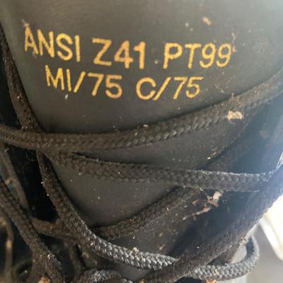 Steel Toe Lined Boots Size 10