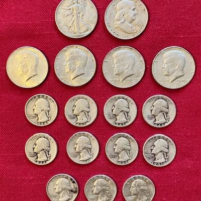 Lot Of 17 Silver Coins