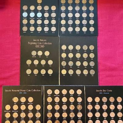 Five Sets Of Lincoln Penny Collections