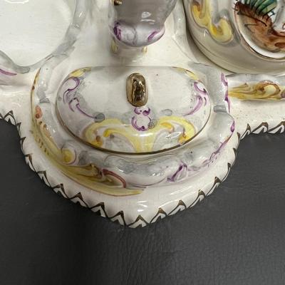 Beautiful Victorian Oil/Vinegar Salt and Pepper Set