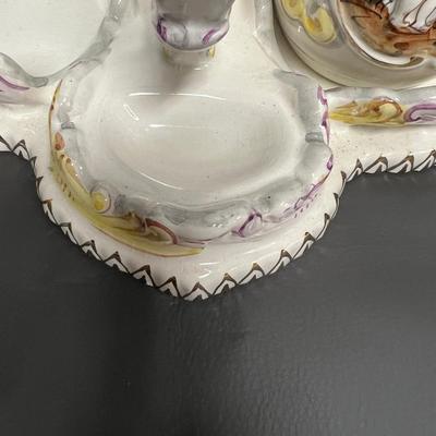 Beautiful Victorian Oil/Vinegar Salt and Pepper Set