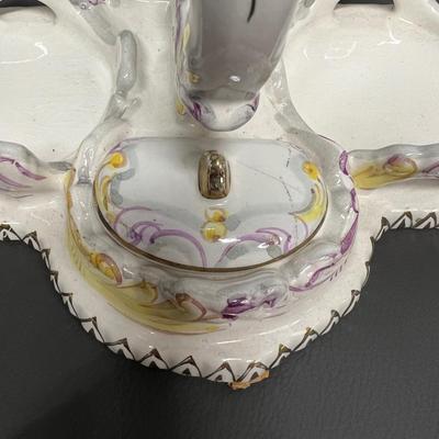 Beautiful Victorian Oil/Vinegar Salt and Pepper Set
