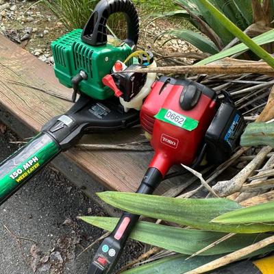 Two Weed Eaters & Blower Vacuum