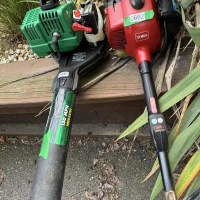 Two Weed Eaters & Blower Vacuum