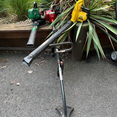 Two Weed Eaters & Blower Vacuum