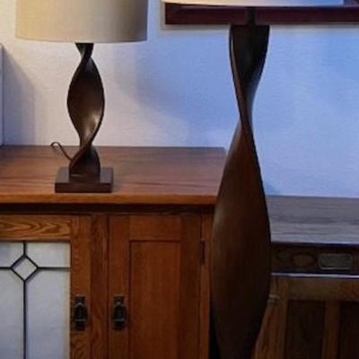 Floor Lamp & Matching Table Lamp