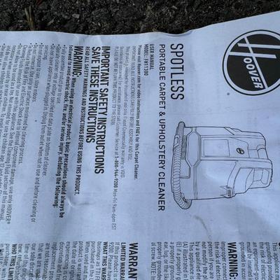 Hoover Spotless Portable Carpet & Upholstery