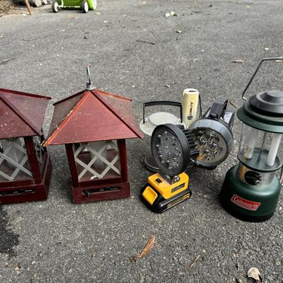 Flashlight/Lantern Lot -Coleman-Dewalt