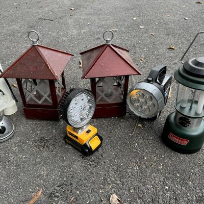 Flashlight/Lantern Lot -Coleman-Dewalt