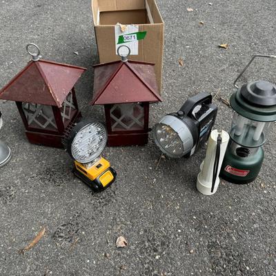 Flashlight/Lantern Lot -Coleman-Dewalt