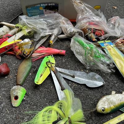 Plano Tackle Box with many Large Fishing Lures