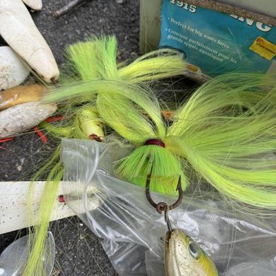 Plano Tackle Box with many Large Fishing Lures