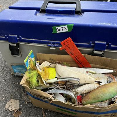 Plano Tackle Box with many Large Fishing Lures