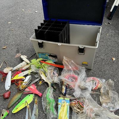Plano Tackle Box with many Large Fishing Lures