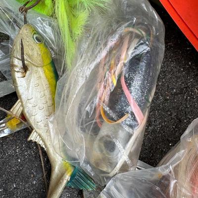 Plano Tackle Box with many Large Fishing Lures